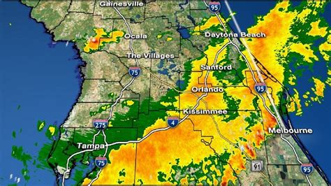 Wind and tornadoes are the greatest threat. . Weather radar florida orlando